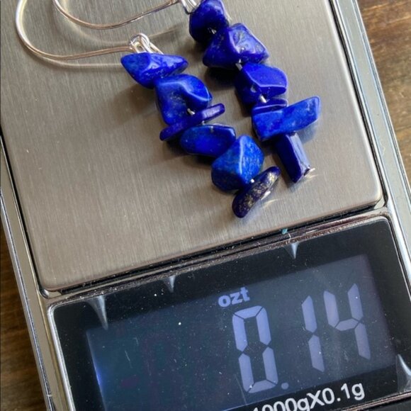 Alquimia Blue and Silver Earrings - Picture 3 of 6